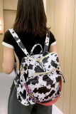 Cow Print Large Capacity Backpack MOQ 3PCS