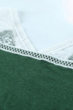 Green Lace Knit Tank