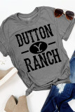 OUTTON RANCH Print Graphic Tees for Women UNISHE Wholesale Short Sleeve T shirts Top