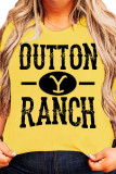 OUTTON RANCH Print Graphic Tees for Women UNISHE Wholesale Short Sleeve T shirts Top