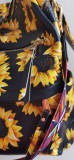 Black Sunflower PU Backpack MOQ 3PCS