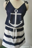 Stripe Drawstring Slip Dress with Pockets  Women UNISHE Wholesale
