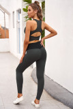 Black High Waisted Butt Lifting Yoga Gym Leggings