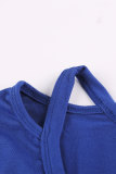 Blue Clear Skies Jersey Twist T-Shirt Dress