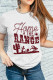 Home on the Range Print Graphic Tees for Women UNISHE Wholesale Short Sleeve T shirts Top