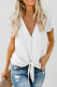White Forever Tonight Button  Tie Top