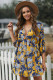 Yellow Ruffle Tiered Babydoll Style Mini Dress