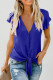 Blue Forever Tonight Button Tie Top