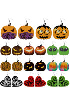 Halloween PU Leather Earrings Unishe Wholesale MOQ 5pcs
