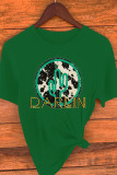 Darlin Print Graphic Tees for Women UNISHE Wholesale Short Sleeve T shirts Top