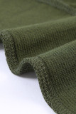 Green Wash Fleece Pullover Sweatshirt