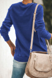 Blue Wash Fleece Pullover Sweatshirt