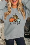 Pumpkins Print Essencial O-neck Long Sleeve Sweatshirts Women UNISHE Wholesale