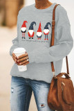 Christmas Print Essencial O-neck Long Sleeve Sweatshirts Women UNISHE Wholesale