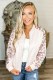 Leopard Color Block Zipped Long Sleeve Jacket