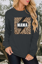 MAMA Lightning Print Essencial O-neck Long Sleeve Sweatshirts Women UNISHE Wholesale