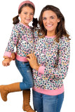 Daughter and Me Family Matching Leopard Print Long Sleeve Top