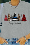 Christmas Print O-neck Long Sleeve Sweatshirts Women UNISHE Wholesale