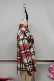 Plaid Flannel Button Down Pocketed Shacket Jacket Coats Unishe Wholesale