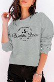 Sanderson Print O-neck Long Sleeve Sweatshirts Women UNISHE Wholesale