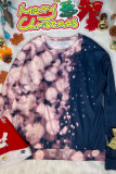 Bleached Tie Dye O-neck Sweatshirt Women UNISHE Wholesale