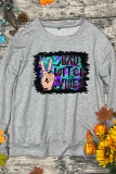 Bad Witch Vibes Print O-neck Long Sleeve Sweatshirts Women UNISHE Wholesale