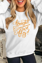 Witch Tonight We Fly  Print O-neck Long Sleeve Sweatshirts Women UNISHE Wholesale