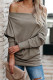 Khaki Ribbed Zip Knit Top