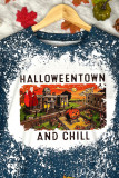 Halloweentown And Chill Print Long Sleeve Top Women UNISHE Wholesale