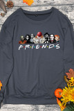 Friends Halloween Print O-neck Long Sleeve Sweatshirts Women UNISHE Wholesale