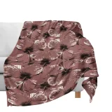 CozyMy Hibiscus Flowers Collage Pattern Design Blankets