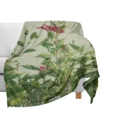 CozyMy Botanical Vintage Style Motif Artwork Blankets
