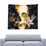 CozyMy The Merry Skull Wall Tapestry