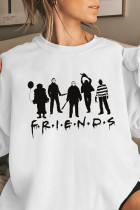 Friends Print O-neck Long Sleeve Sweatshirts Women UNISHE Wholesale