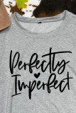 Perfectly Imperfect Print O-neck Long Sleeve Sweatshirts Women UNISHE Wholesale