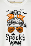 Halloween Spooky Mama Print O-neck Long Sleeve Sweatshirts Women UNISHE Wholesale