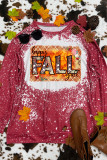 Happy Fall Y'all Print Long Sleeve Top Women UNISHE Wholesale