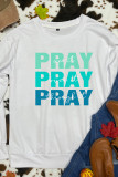 Pray Print O-neck Long Sleeve Sweatshirts Women UNISHE Wholesale
