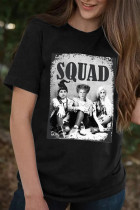 Hocus Pocus Squad Printed Graphic Tees for Women UNISHE Wholesale Short Sleeve T shirts Top