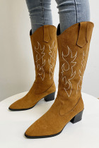 Chunky Heeled Point Toe Boots Women Unishe Wholesale