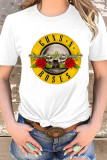 Rose Printed Graphic Tees for Women UNISHE Wholesale Short Sleeve T shirts Top