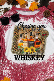 Whiskey Print Long Sleeve Top Women UNISHE Wholesale