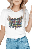 Lynyrd Skyward Printed Graphic Tees for Women UNISHE Wholesale Short Sleeve T shirts Top
