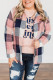 Plaid Print Buttoned Plus Size Shirt
