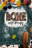 Love Our Troops Print Long Sleeve Top Women UNISHE Wholesale