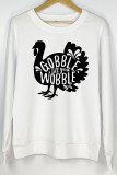 Thanksgiving Turkey Print O-neck Long Sleeve Sweatshirts Women UNISHE Wholesale