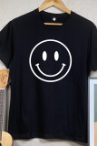Smiley Printed Graphic Tees for Women UNISHE Wholesale Short Sleeve T shirts Top