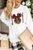 Joy Leopard Plaid Print O-neck Long Sleeve Sweatshirts Women UNISHE Wholesale