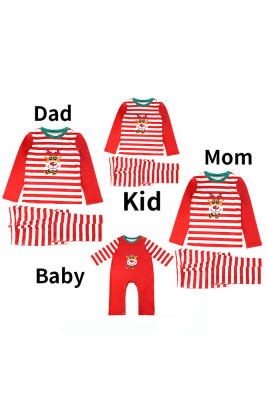 Family Matching Christmas Long Sleeve Tops&Pants Loungewear Unishe Wholesale