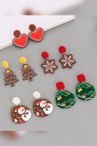 Christmas Cartoon Decor Earrings Unishe Wholesale MOQ 5pcs